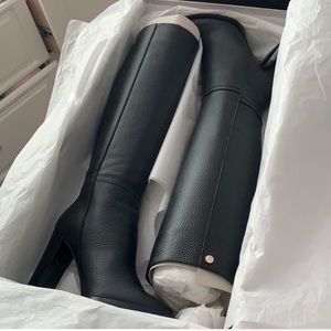 Jimmy Choo Haywood Black Knee High Boots. Size 8.5